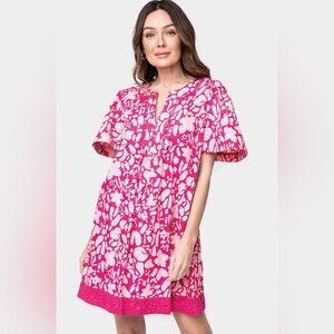 Gibsonlook Crochet Trimmed Cabana Dress XS